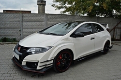 Maxton přítlačná křidélka na přední nárazník (Canards) - Honda Civic 9G Type-R FK2 (15 - 17)