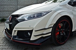 Maxton ABS lip Racing V2 pod přední nárazník - Honda Civic 9G Type-R FK2 (15 - 17)