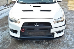 Maxton ABS Racing splitter pod přední nárazník V2 - Mitsubishi Lancer EVO X (08 - 15)