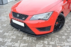 Maxton ABS lip V1 pod přední nárazník  - Seat Leon Cupra / FR MK3 (12 - 16)