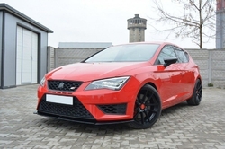 Maxton ABS lip V1 pod přední nárazník  - Seat Leon Cupra / FR MK3 (12 - 16)