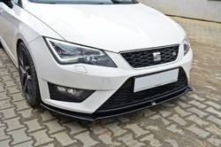 Maxton ABS lip V1 pod přední nárazník  - Seat Leon Cupra / FR MK3 (12 - 16)