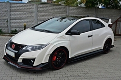 Maxton ABS lip V2 pod přední nárazník - Honda Civic 9G Type-R FK2 (15 - 17)