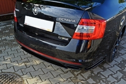 Maxton ABS boční lipy pod zadní nárazník  - Škoda Octavia RS MK3 (12 - 16) / (17+)