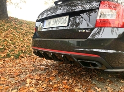 Maxton ABS difuzor V1 zadního nárazníku  - Škoda Octavia RS MK3 (12 - 16) / (17+)