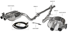 Bastuck výfukový systém s elektronickým ovládáním klapek  - Kia Stinger GT 3.3T-GDi (18+)