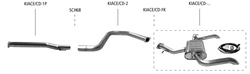 Bastuck catback výfukový systém - ProCeed GT Line 1.4 T-Gdi (2019+)