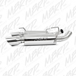 MBRP axleback výfuk Resonated - Ford Mustang GT (05 - 10)