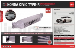 Injen hliníkový mezichladič FMIC - Honda Civic X Type-R FK8 2.0 Turbo (17+)
