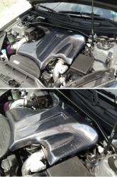 HKS style karbonový kryt motoru - Hyundai Genesis 2.0T (08 - 12)