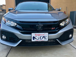 Honda OEM sada emblémů JDM Black Chrome - Honda Civic FK7 Sport (17+)