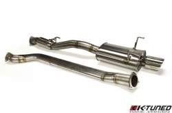 K-Tuned 3" Oval Tube catback výfuk - Honda Civic Type-R EP3 (02 - 05)