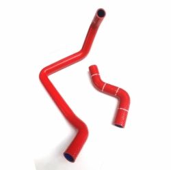 M2 silikonové hadice na vodu červené - Honda Civic EG EK D14 D15 D16 (92 - 00)