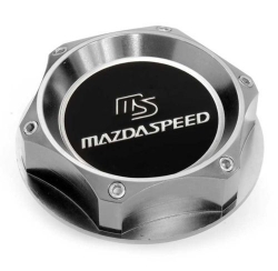 Mazdaspeed Titanium Black olejové hliníkové víčko Mazda - MX5, RX8, 323, 3 atd.