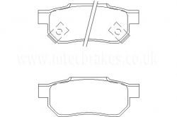 MTEC zadní brzdové destičky - Honda Civic EK4 VTi (96 - 00)