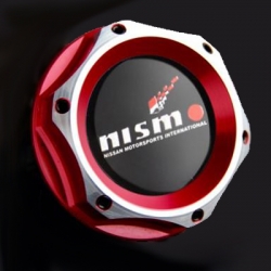 Nismo červené olejové hliníkové víčko Nissan - 350z, 370z, atd.