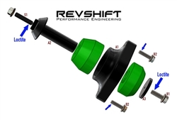 RevShift polyuretanové uložení motoru N54 N55 - BMW 1 E8x / 3 E9x