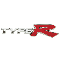 JDM plastové logo Type-R - Honda Civic, Accord, Prelude, S2000, atd.