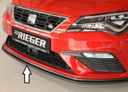 Rieger černý matný lip pod přední nárazník - Seat Leon Cupra / FR vč. ST (17+)