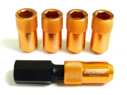 Arospeed odlehčené matice na kola Tuner Hex 20ks - Orange