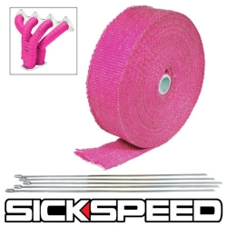 Sickspeed termo páska na výfukové potrubí - 15 metrů, barva růžová