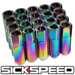 Sickspeed ocelové kolové matice 60mm Tuner M12x1,5 - Neochrome