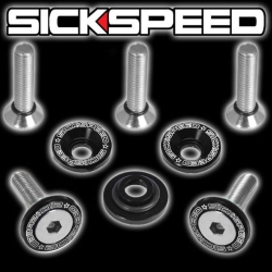 Sickspeed sada černých šroubků a podložek na ventilové víko - Honda Civic / Del Sol / Integra / Prelude