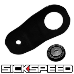 Sickspeed černý hliníkový držák chladiče - Honda Civic 6G / Integra / S2000