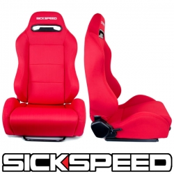 Sickspeed závodní sedačky Suzuka Red - 2ks