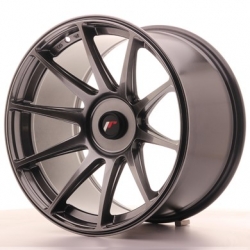 Japan Racing JR11 - 18x10,5 ET22 4x100 - 4x114,3 a 5x100 - 5x120, barva Dark Hiper Black