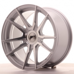 Japan Racing JR21 - 17x9 ET25-35 4x100 - 4x114,3 a 5x100 - 5x120, barva Silver Machined