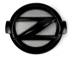 EVO-R logo černý emblém Z ve světlém karbonu - Nissan 370z (09+), umístění předek