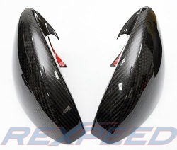 Rexpeed karbonové krytky zrcátek - Nissan GT-R R35 (09+), karbon lesklý