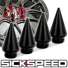 Sickspeed ozdobné hroty na kolové matice Sickspeed - sada 4ks, barva černá