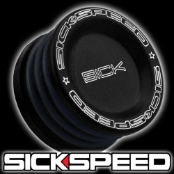 Sickspeed černé hliníkové těsnění na vačky - Honda Civic, Del Sol, Integra, Prelude, S2000