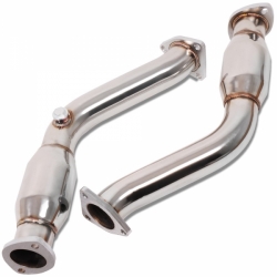Japspeed decat pipes s rezonátory náhrada za katalyzátory - Nissan 350z (03 - 06)