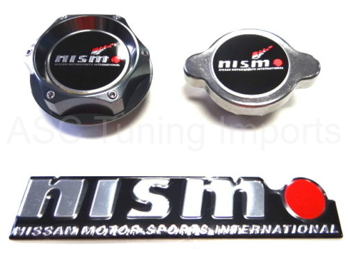 VMS Racing hliníkové víčko na olej a chladič NISMO - Nissan 350z, 370z, Juke, atd.