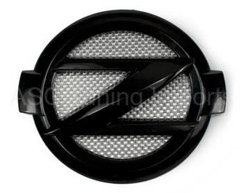 EVO-R logo černý emblém Z ve světlém karbonu - Nissan 370z (09+)