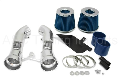 JDM duální kit krátkého sání - Nissan 370z (09+), barva modrá