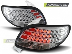Tuning-Tec zadní čirá LED světla Chrome - Peugeot 206 Hatchback