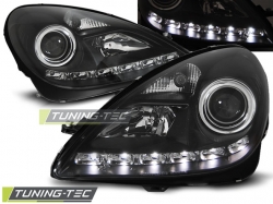 Tuning-Tec přední čirá světla Daylight Black - Mercedes SLK R171 (04 - 11)