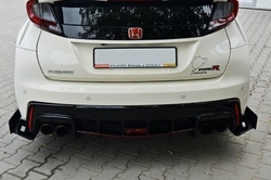 Maxton ABS boční Racing lipy pod zadní nárazník - Honda Civic 9G Type-R FK2 (15 - 17)