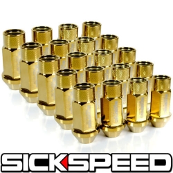 Sickspeed odlehčené kolové matice 50mm Tuner - 24k zlaté