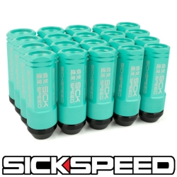 Sickspeed 3-dílné kolové matice 50mm (středová část) 20ks - mentolové